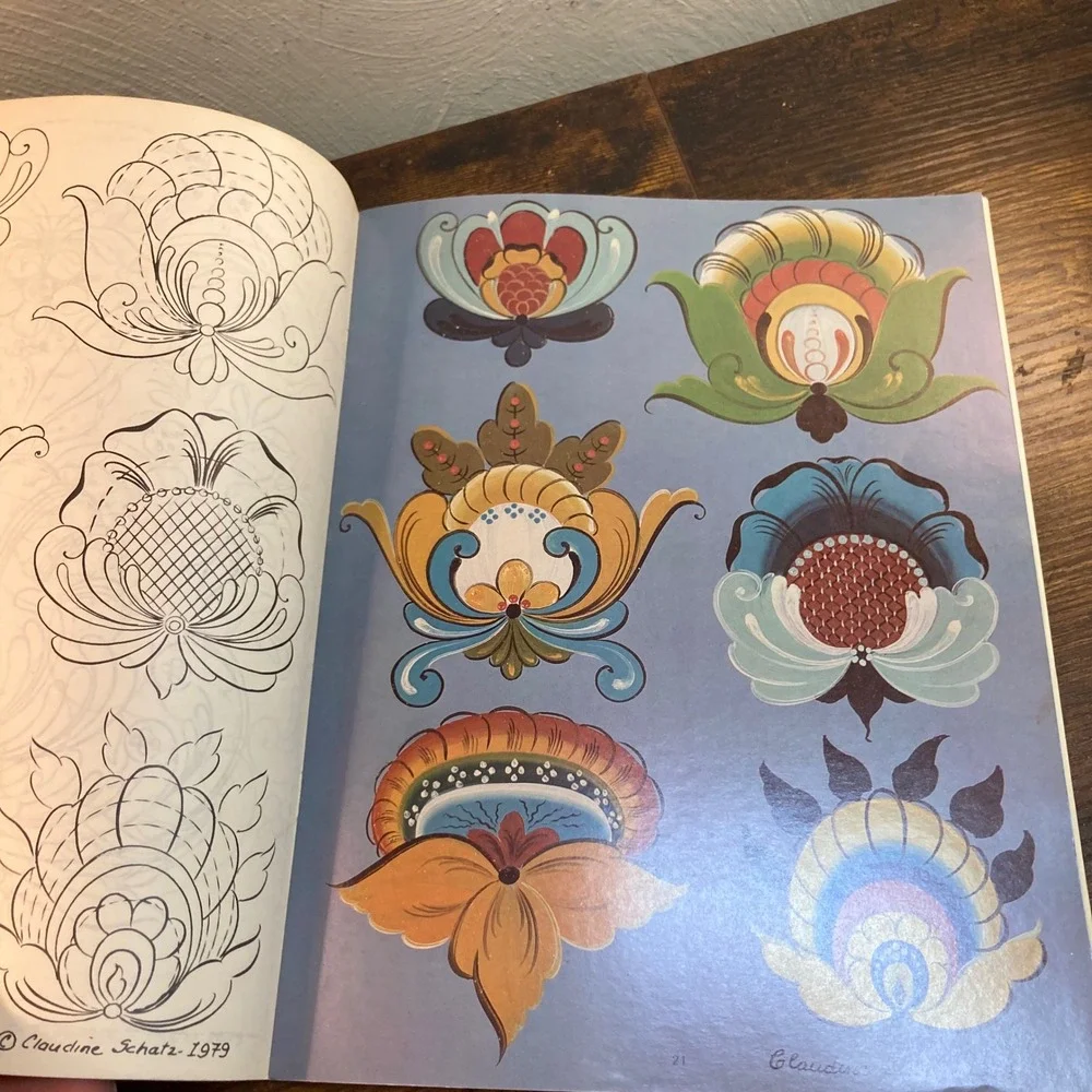 Hallingdal Rosemaling Volume II Introduction to Designing Claudine Schatz 1980